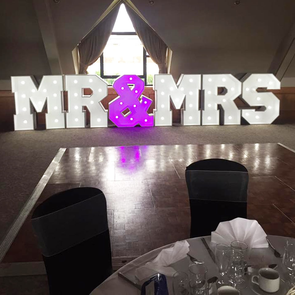 light up letter hire yorkshire