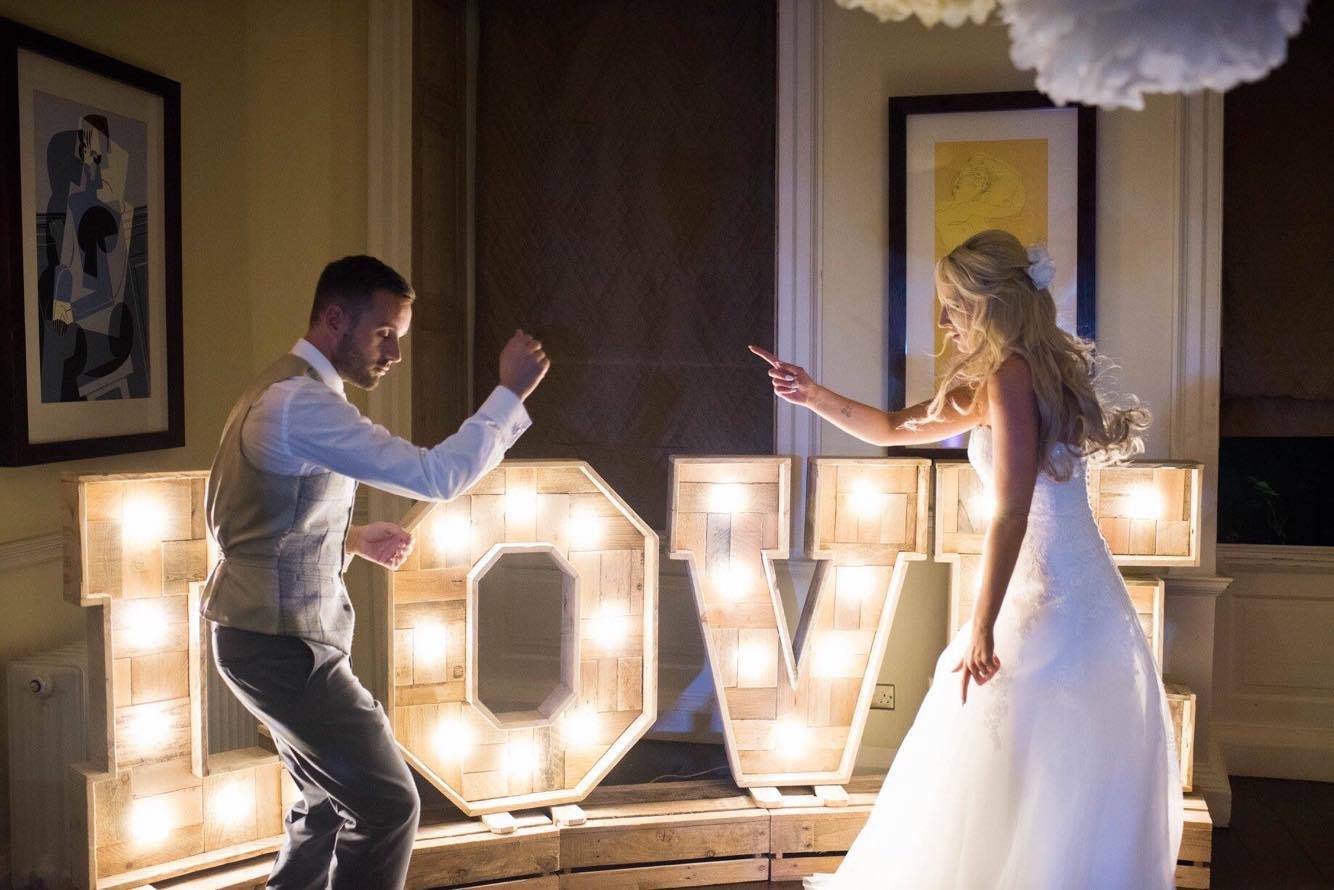 light up mr mrs letter hire yorkshire